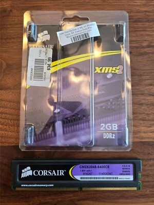 Corsair XMS2 2GB Single Channel DDR2 800 (PC2-6400) CM2X2048-6400C5 Memory - Image 1 of 3