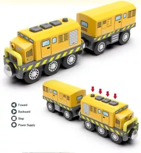 Kids Toy Train Electric Locomotive Train For Thomas Brio Wooden Train Track Gift - Picture 1 of 15