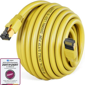 Patchkabel Cat8 Netzwerkkabel CAT 8.1 S/FTP Halogenfrei LSZH RJ45 LAN Kabel PIMF - Afbeelding 1 van 22