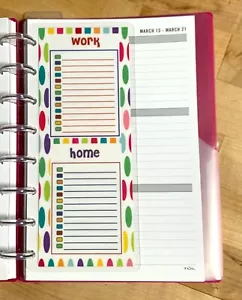 To-Do-Liste (Arbeit und Zuhause) ARMATURENBRETT 4 VERWENDUNG mit TUL/Bogen (8 Scheiben) Planer - Bild 1 von 3