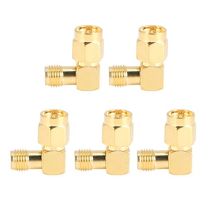 5pcs SMA J Male To SMA K Female Right Angle Bend Adapter Connector Converter Hot - Zdjęcie 1 z 12