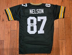 Jordy Nelson Facsimile Autographed Packers Custom Reprint Jersey Size XL - Picture 1 of 3