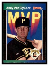 1989 Donruss Bonus MVP's #BC-10 ANDY VAN SLYKE Pittsburgh Pirates ~C3W