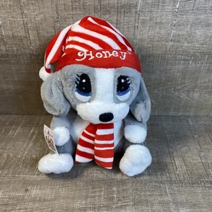 Peluche Dan Dee Sad Sam perro de miel vacaciones de Navidad nuevo con etiquetas - Imagen 1 de 10