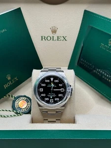 Rolex Air King 126900 MINT 2022 Stainless Steel Smooth Bezel Crown Guards - Picture 1 of 8