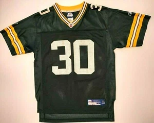 Green Bay Packers Jersey Youth Large 14/16 Reebok #30 Green Screened Mesh - Picture 1 of 10