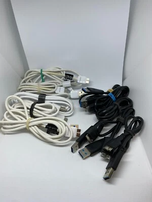 For of 10 Samsung Galaxy S5 Note3 USB Data Cable Cord Charger Charging Sync US - Image 1 of 4