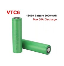 VTC6 Batteries 3.7v 3000mAh Li-ion 30A High Discharge Rechargeable Battery Lot