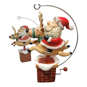 Hallmark Andenken - Giddy Up, Weihnachtsmann! und Rentier - 2022 Neu ohne Karton - Bild 1 von 3