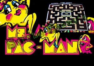 80's Ms Pac-man Retro Super Cool 1980's Vinyl Sticker Decal - Bild 1 von 2
