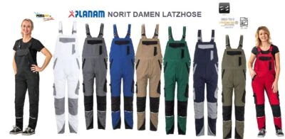 ABVERKAUF Planam Damen Arbeitslatzhose NORIT bequem modern viele Farben f.Frauen - Bild 1 von 4