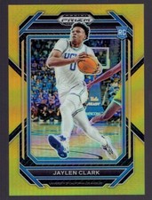 2023-24 Panini Prizm Draft Picks Jaylen Clark Gold Parallel Rookie RC Card 07/10