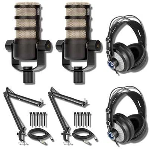 Rode PodMic Dynamic Podcast Microphone (Pair) Podcast Kit - Picture 1 of 3