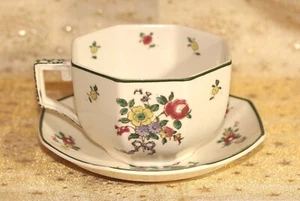 ROYAL DOULTON OLD LEEDS SPRAYS ART DECO BREAKFAST TEA CUP & SAUCER af D 3548 - Picture 1 of 24