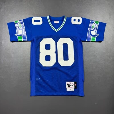 Camiseta masculina 100% autêntica Steve Largent Mitchell & Ness 1985 Seahawks tamanho 40 M - Imagem 1 de 4