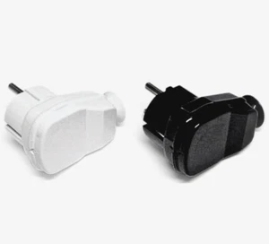Enchufe angular AWA enchufe zapato negro o blanco UE EXCELENTE DISEÑO - Imagen 1 de 8