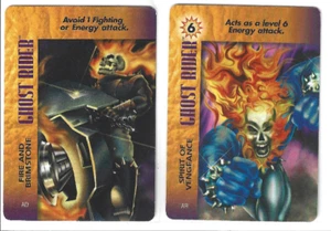 Ghost Rider: Spirit of Vengeance - OVERPOWER 1996 cartas Marvel [casi como nuevo casi nuevo] - Imagen 1 de 2