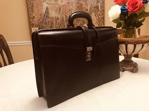 DUNHILL of LONDON "SIDECAR" Leather Briefcase / Lawyer Bag / Portfolio - Picture 1 of 24