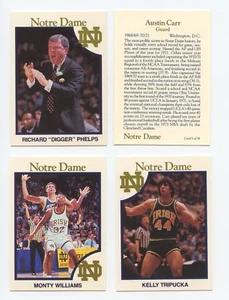 1990-91 Notre Dame Basketball Set of 58 Cards: Phelps, Dantley, Paxson, Laimbeer - Picture 1 of 3