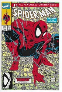 Spider-Man Vol. 1 (1990) #1c green, head, no bag NM Todd McFarlane - Picture 1 of 2