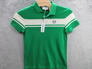 Polo Sergio Tacchini uomo media giovane linea verde colorblock nuova con etichetta - Foto 1 di 12