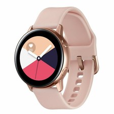 Samsung Galaxy Watch Active 39,5 mm Caja de Aluminio, Correa de Silicona, Reloj para Mujer - Oro Rosa (SM-R500NZDAPHE)