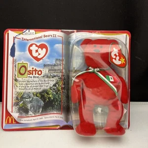 Mcdonald's International Bears II Osito Ty Beanie Baby Mexico New 1999 - Picture 1 of 3
