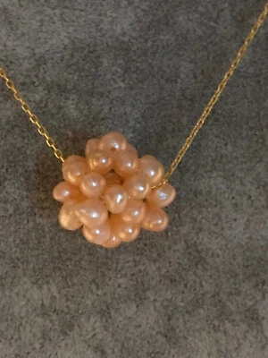 Sterling Silber 925 Halskette + Zuchtperlen *Blume 17x17mm* Supi edel+fein ! - Bild 1 von 4