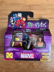 BNIB MARVEL UNIVERSE MINIMATES SERIES IRON MAN & THE THING MINI ACTION FIGURE - Picture 1 of 4
