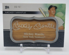 2010 Topps Update Manufactured Bat Barrel #MB150 Mickey Mantle /99