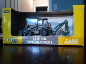 ERTL Case 580 Super M Series 2 Army Front End Loader/Backhoe #14510,1/50,Diecast - Picture 1 of 5