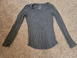 Maurices 24/7 Women's Long Sleeve Gray Top Size S - Picture 1 of 4