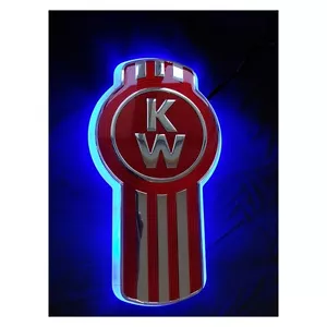 Stealth "BLUE" Kenworth Logo backing- Emblem light - Picture 1 of 4