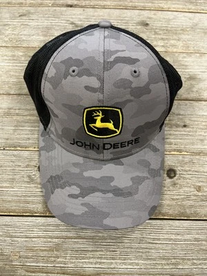 Sombrero de camionero de malla John Deere para hombre gris camuflaje talla única "para todos" Foto 1 de 4
