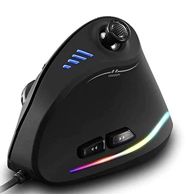 Ergonomic Vertical Mouse, RGB Wired Vertical Gaming Mouse with Joystick, 1000... - Image 1 of 4