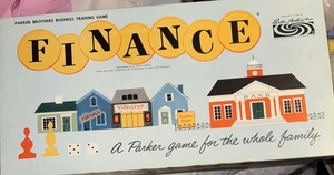 Finance Vintage Board Game Parker Brothers Complete Pre Monopoly Great Condition - Picture 1 of 13