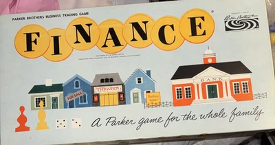 Finance Vintage Board Game Parker Brothers Complete Pre Monopoly Great Condition - Image 1 of 4