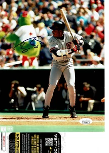 SF Giants Barry Bonds  autographed 8x10 color photo JSA Certified - Picture 1 of 1