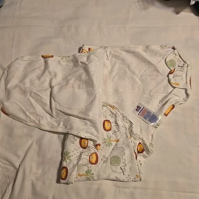 Parents Choice Swaddler 0-3 Meses Leones Elefantes Estampado 100% Algodón A12 Foto 1 de 4