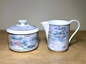 Mikasa Maxima "Monet" 1991-2003, Superstrong Fine China, Milchkännchen & L. Zuckerdose - Bild 1 von 5