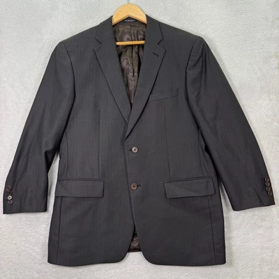 John Varvatos EE. UU. Para Hombres 42S Gris 100% Lana Delancy SB Traje Blazer Informal Preppy Foto 1 de 4