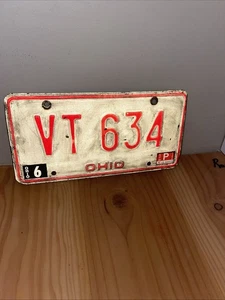 1980’s Ohio License Plate - VT 634 Expired Plate - Bild 1 von 3