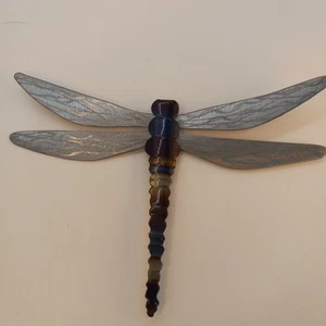 Handcrafted Steel Metal Dragonfly Wall Hanging Decor Art Work Signed J. Running - Picture 1 of 6