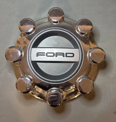 OEM 2017-2024 Ford F250 Super Duty Rear Chrome 8 Lug Center Cap - HC3C-1A096-KCC - Image 1 of 4