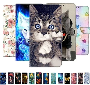 Patterned Wallet Flip Case Stand Cover for Realme V25 9 Pro Pro+ Oppo A58 A78 A1 - Picture 1 of 32