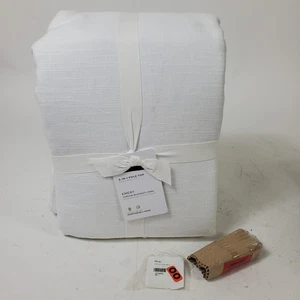 Pottery Barn Emery Verdunkelungsvorhang weiß 100" x 116" nach Maß - Bild 1 von 3