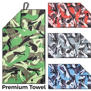 Golftuch mit Clip - 34 x 20 Zoll Mikrofaser Flagge Golftücher mit Karabiner - Bild 1 von 12