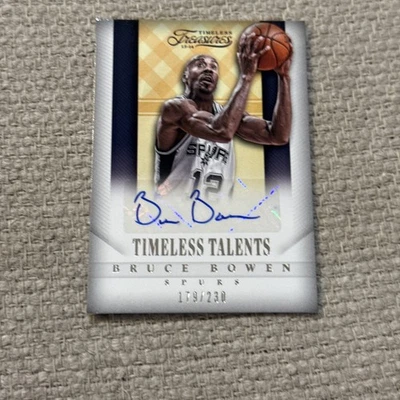 Bruce Bowen 2003 Timeless Treasures Talents Auto Autograph #24 179/230 - Image 1 of 2