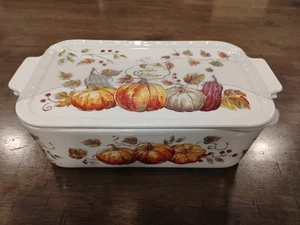 GRACE DESPENSA 3 en 1 Horno Seguro Panadero 2 Qt Plato Con Tapa Calabazas y Hojas de Otoño - Imagen 1 de 4