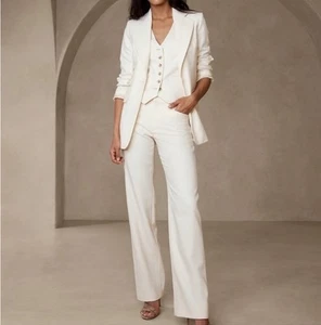 Banana Republic Linen Silk Blend Wide Leg Jackson Fit Pants Size 12S - Picture 1 of 8